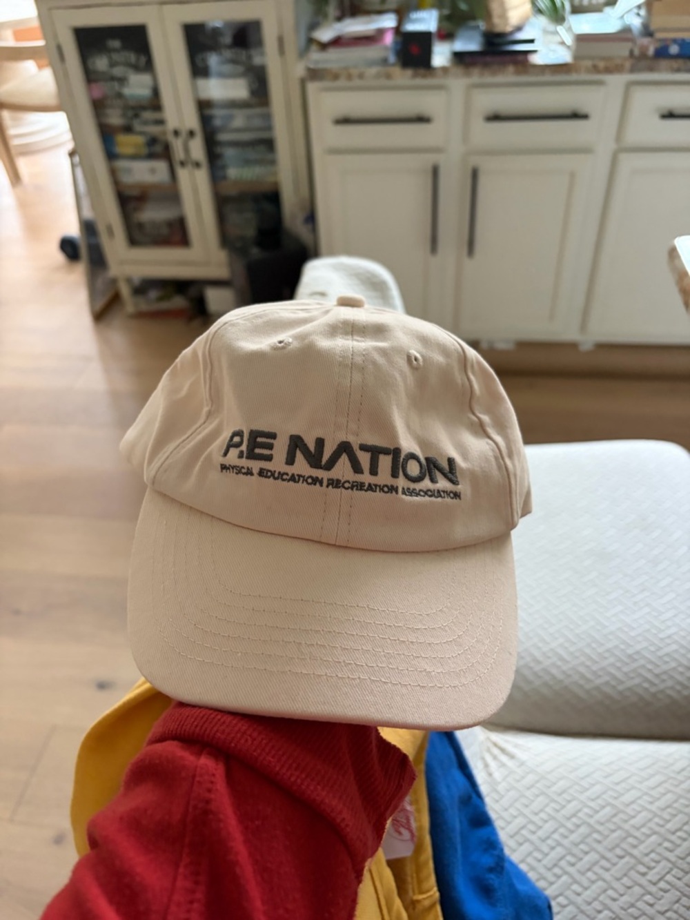 P.E. NATION Beige Logo Baseball Cap